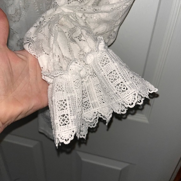 SHEIN Elegant White Lace Layering Women's Top XXL - Picture 5 of 5